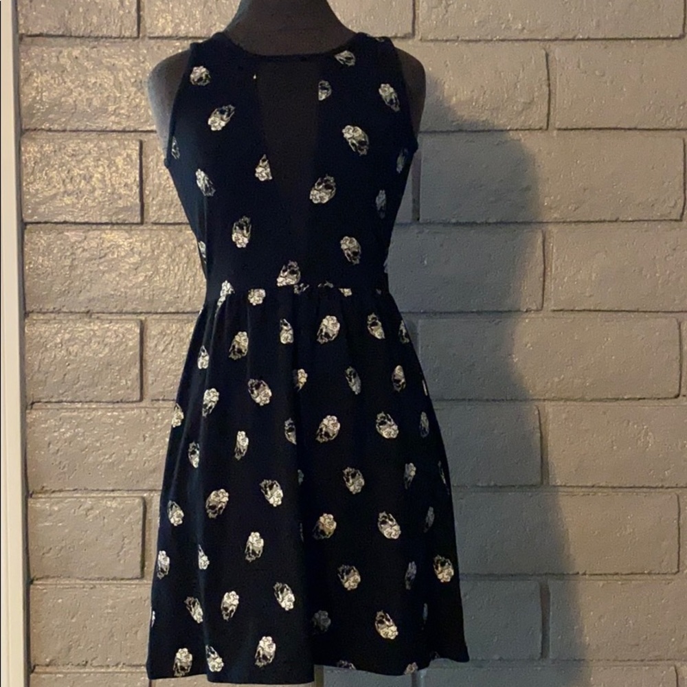Black mesh dress
